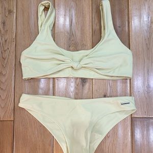 Blackbough Bikini Set in Light Yellow Size M